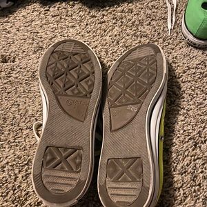 Neon yellow converse